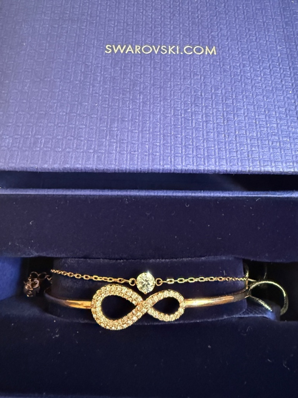 Swarovski Rose Gold Infinity Crystal Bracelet Mother’s Day Gift